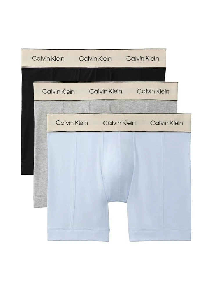 كالفن كلاين ثلاث عبوات بوكسر بريف قطن مريح